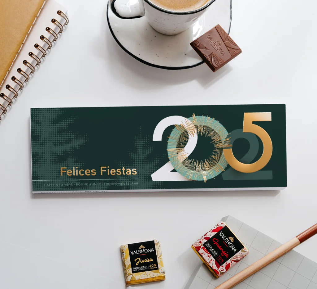 Tarjetas con chocolate
