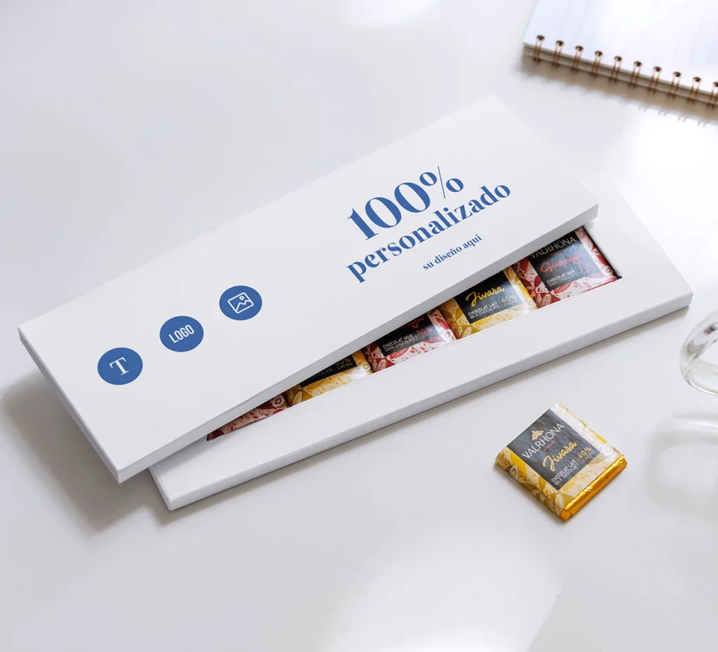 100% personalizado con chocolate