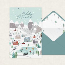Snowy town