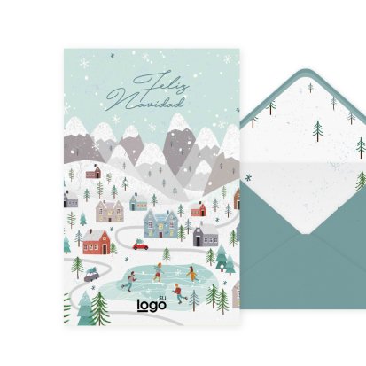 Snowy town